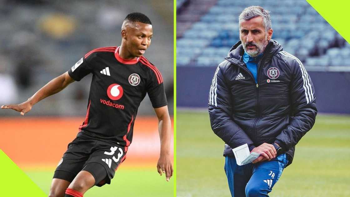 Mohau Nkota scored a brace for Jose Riveiro's Orlando Pirates side. Mohau Nkota scored a brace for Jose Riveiro's Orlando Pirates side.
