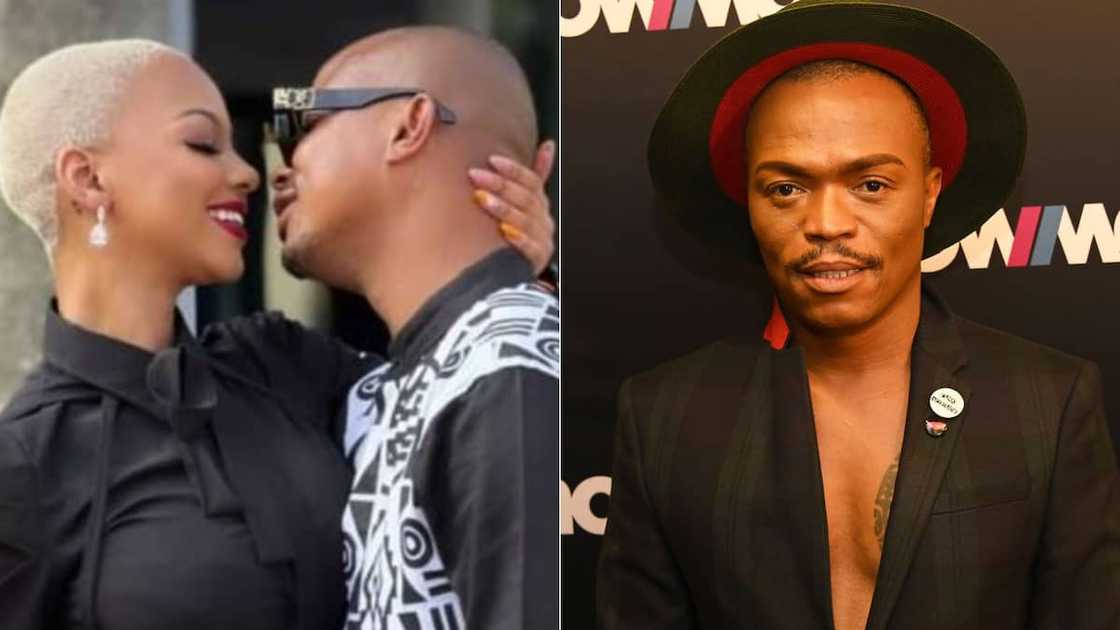 Somizi Mhlongo, Mihlali Ndamase and Leeroy Sidambe