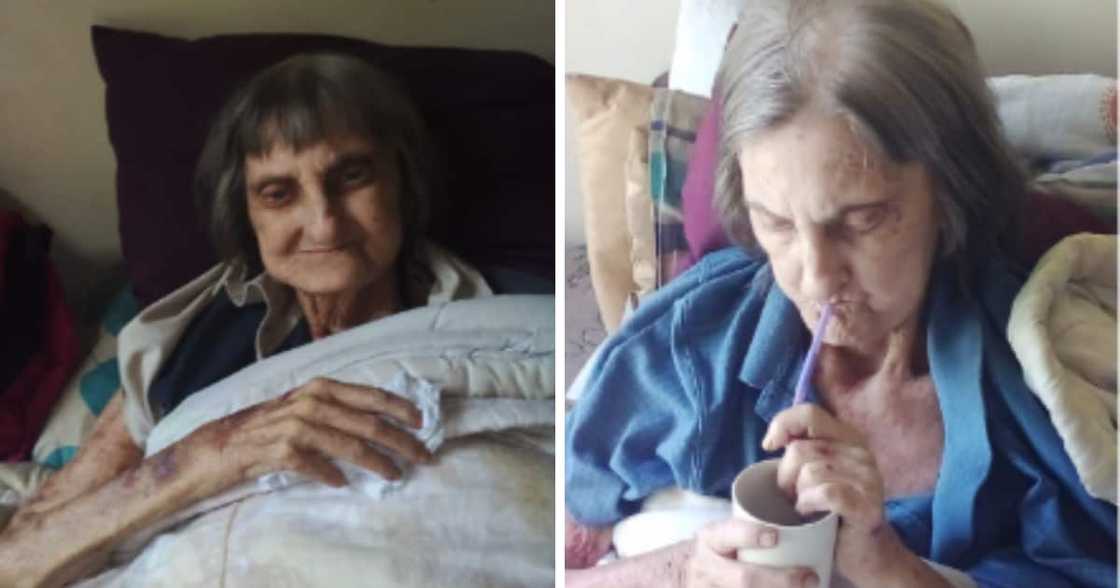 Andries van der Mescht cares for his wife, Johanna Andries van der Mescht cares for his wife, Johanna