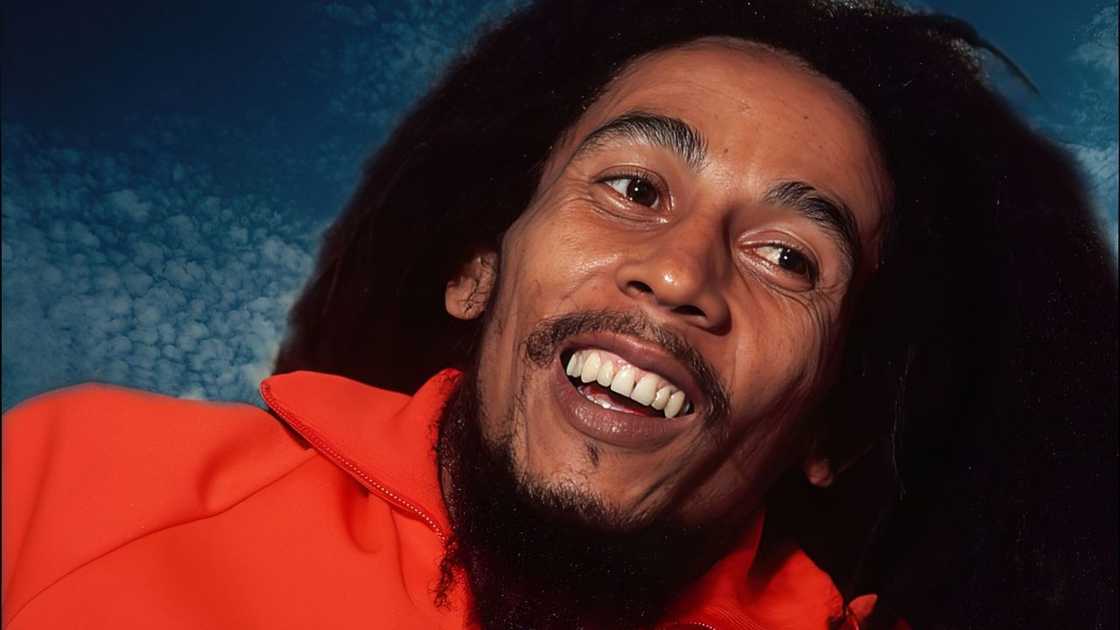 A portrait of Bob Marley in 1979