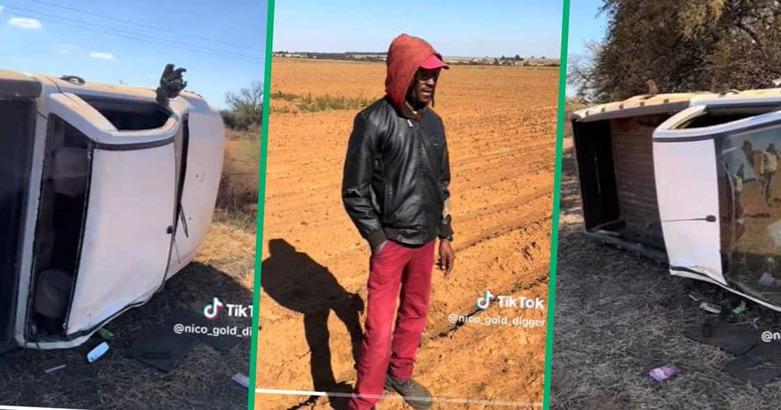 Farmworker crashed bakkie, TikTok video Farmworker crashed bakkie, TikTok video