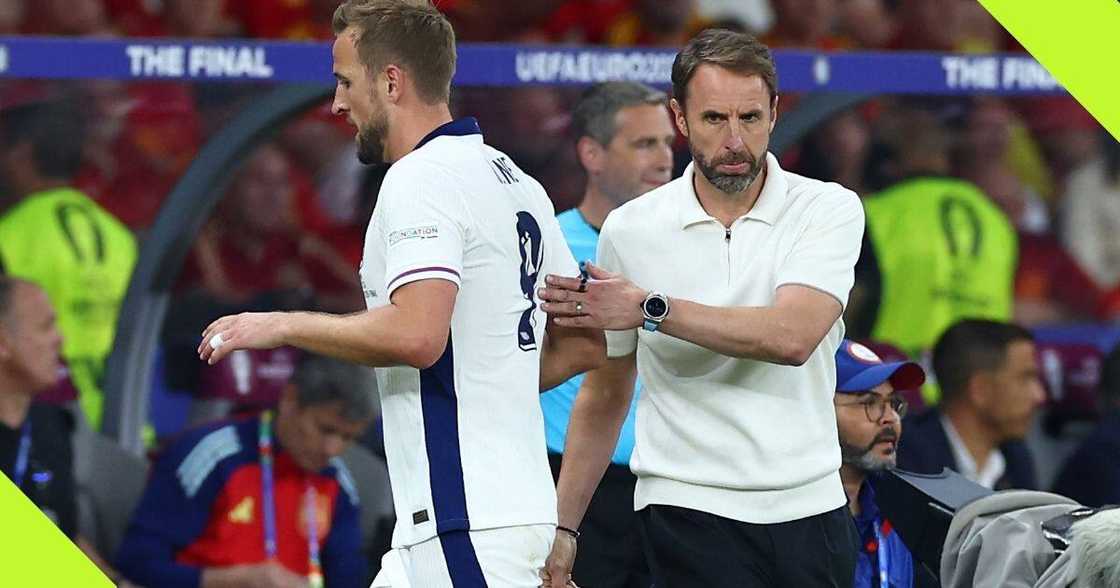 Harry Kane substituted by Gareth Southgate in Euro 2024 final.