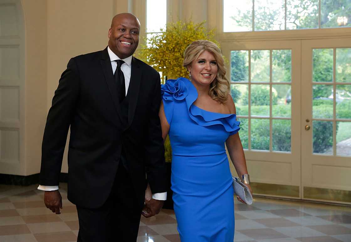 Craig Robinson and his wife Kelly Robinson in Washington.