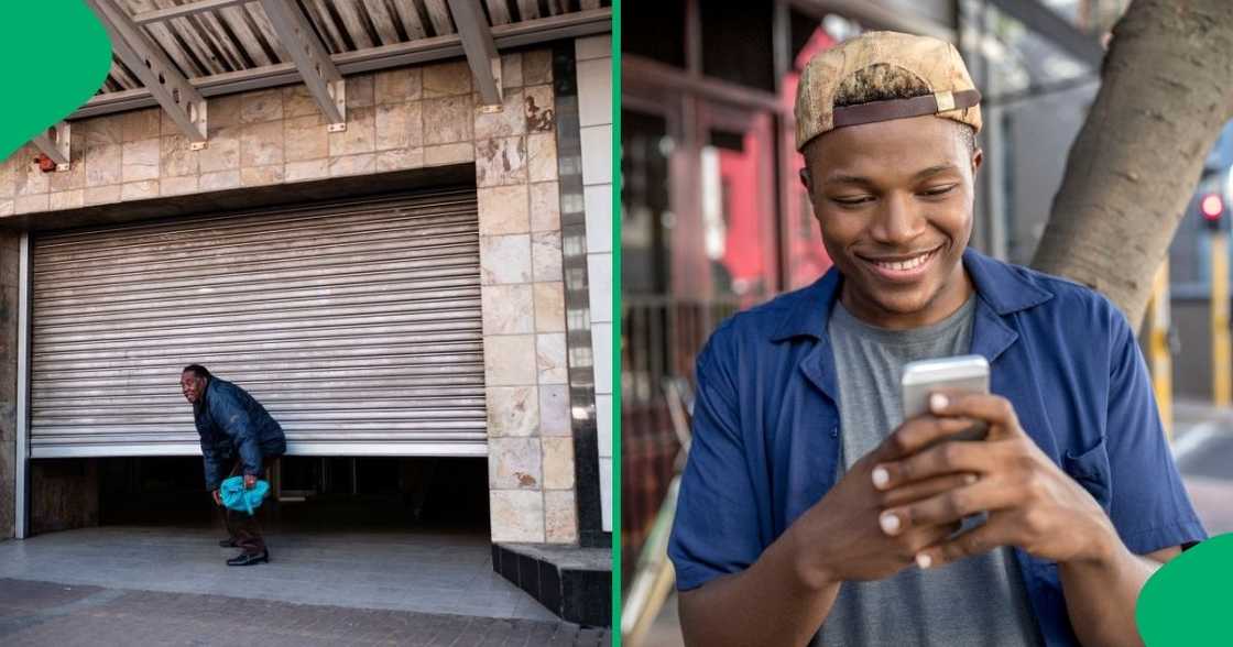 A Cape Town man was stuck in an ATM after shutters went down while he was busy inside. A Cape Town man was stuck in an ATM after shutters went down while he was busy inside.