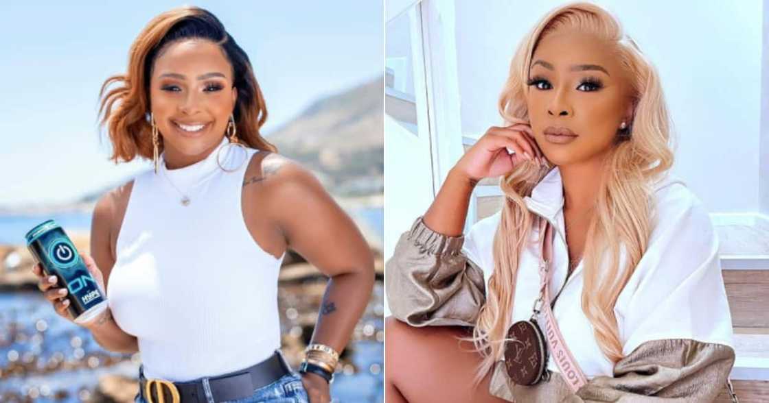 Soft life and legs for days: Boity shows off all Gucci outfit, looking like flames