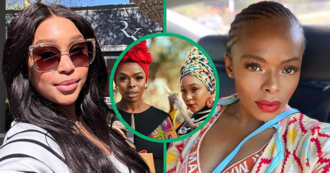 Unathi shows Minnie love. Unathi shows Minnie love.