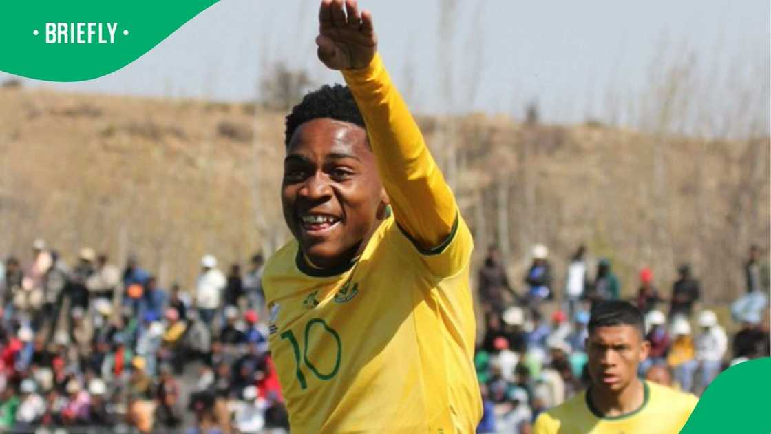 Kaizer Chiefs youngster Mfundo Vilakazi scores a brace in South Africa's win over Botswana. Kaizer Chiefs youngster Mfundo Vilakazi scores a brace in South Africa's win over Botswana.