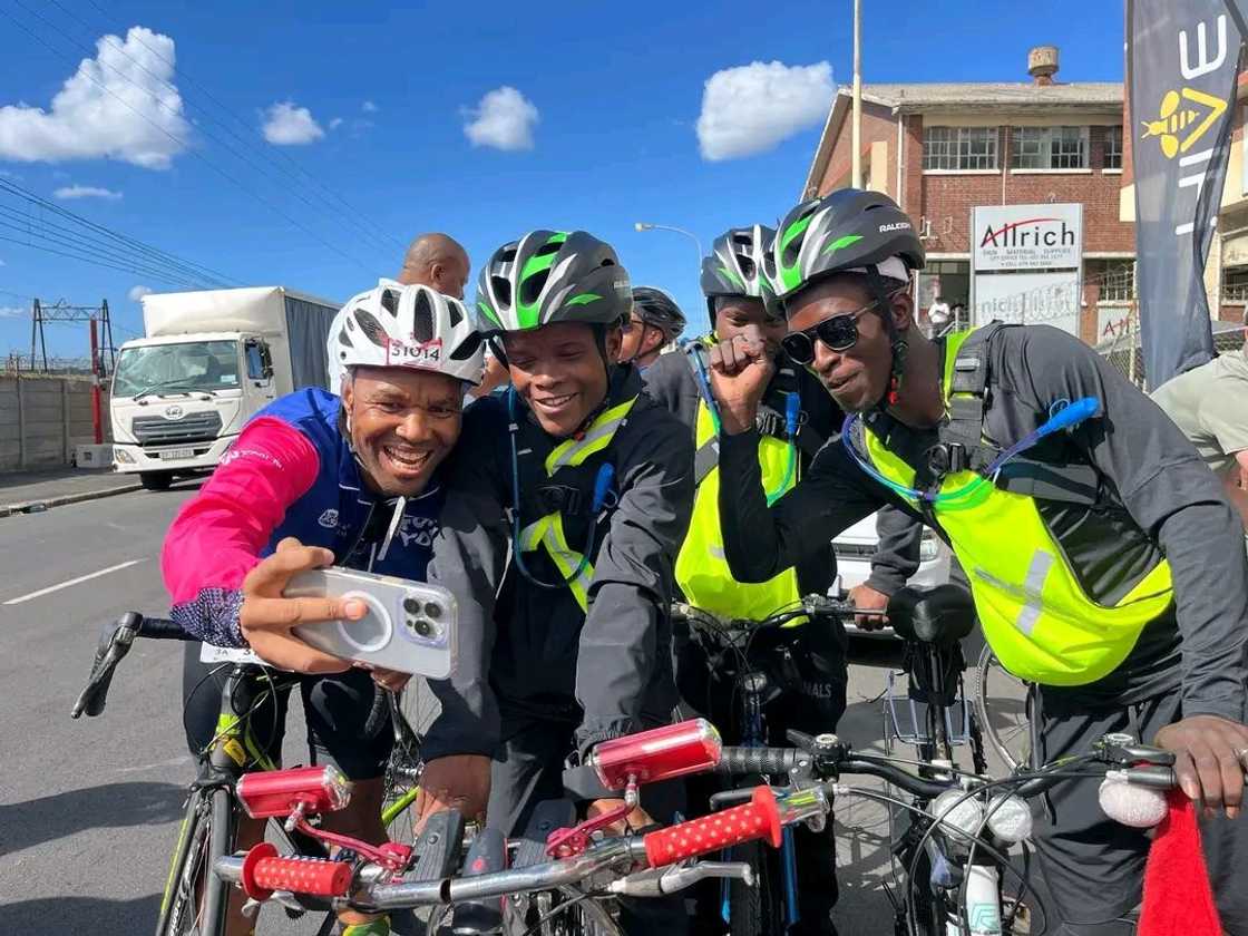 Social media users expressed how proud they were of young cyclists for achieving their goal Social media users expressed how proud they were of young cyclists for achieving their goal