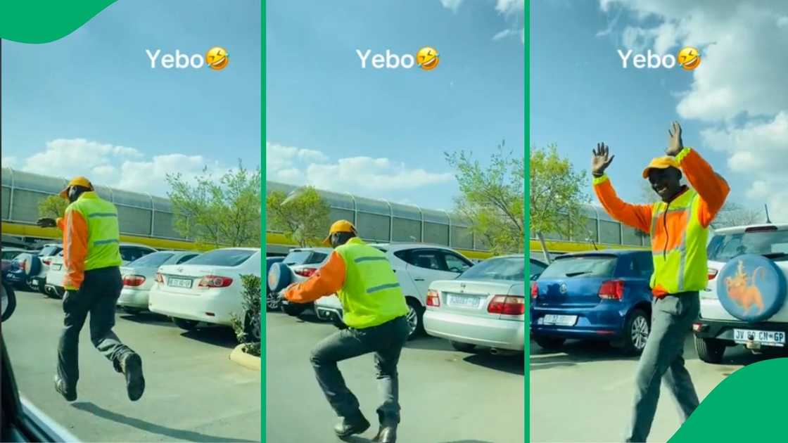 Mzansi reacts to mall car guard busting a move