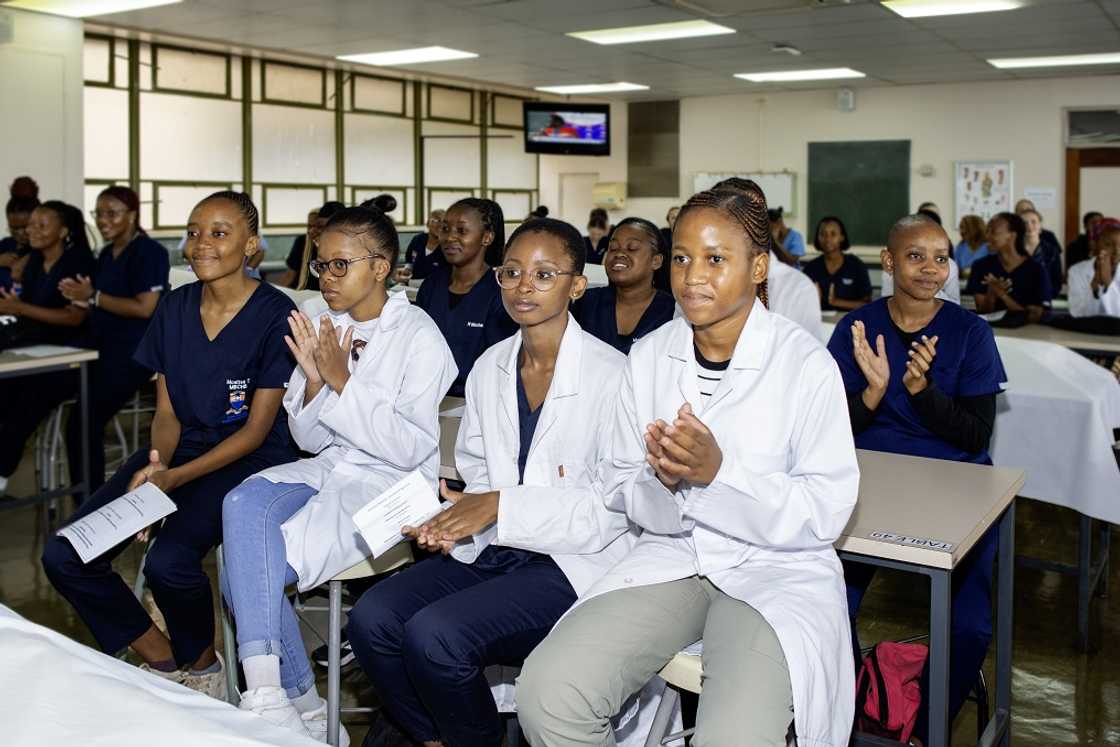 Sefako Makgatho Health Sciences University (SMU) students during an esteemed 2025 Anatomy Dedication Ceremony. Sefako Makgatho Health Sciences University (SMU) students during an esteemed 2025 Anatomy Dedication Ceremony.