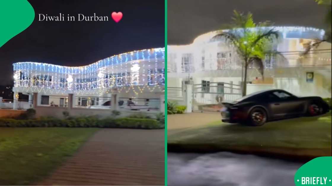 A Durban home glowing with festive Diwali lights captured the attention of thousands online A Durban home glowing with festive Diwali lights captured the attention of thousands online