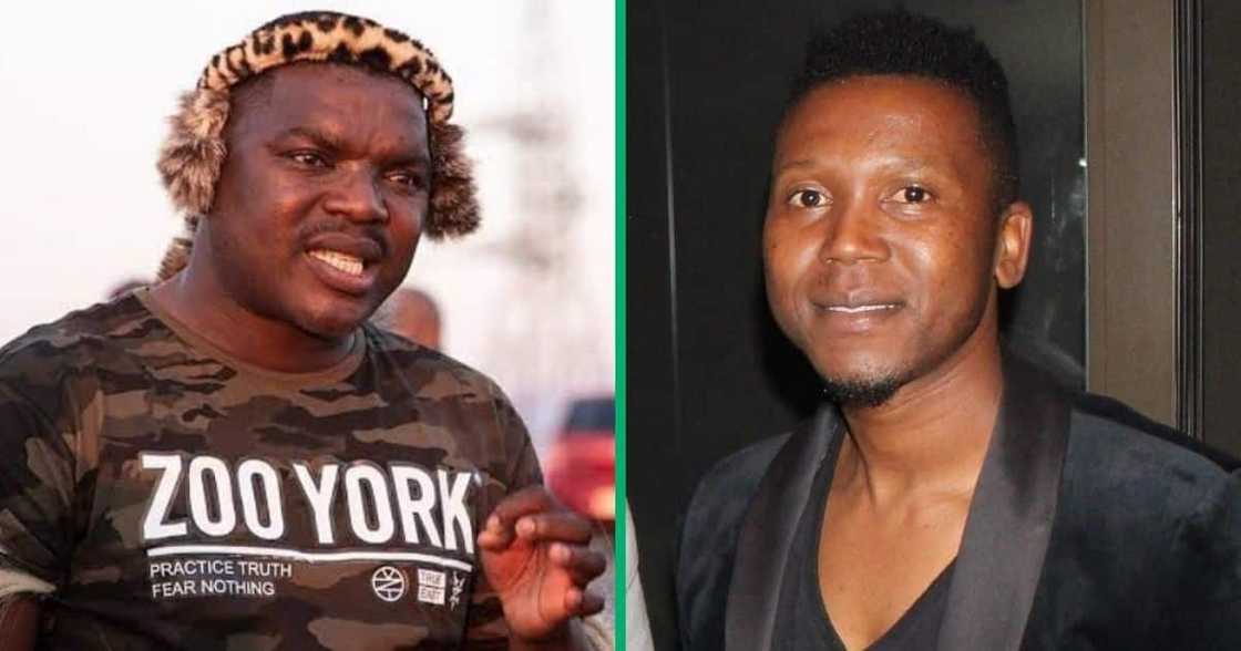 Former Ukhozi FM broadcaster Ngizwe Mchunu speaking to media and General Secretary of Umlazi Township Tourism Sabelo Ngema. Former Ukhozi FM broadcaster Ngizwe Mchunu speaking to media and General Secretary of Umlazi Township Tourism Sabelo Ngema.