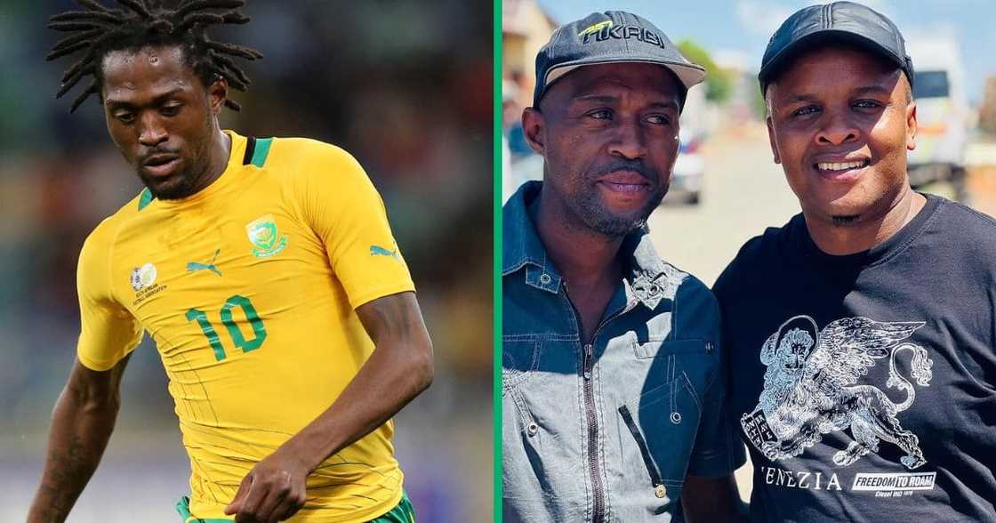 Former Bafana and Mamelodi Sundowns midfielder Lerato Chabangu got support from music producer DJ Karri Former Bafana and Mamelodi Sundowns midfielder Lerato Chabangu got support from music producer DJ Karri