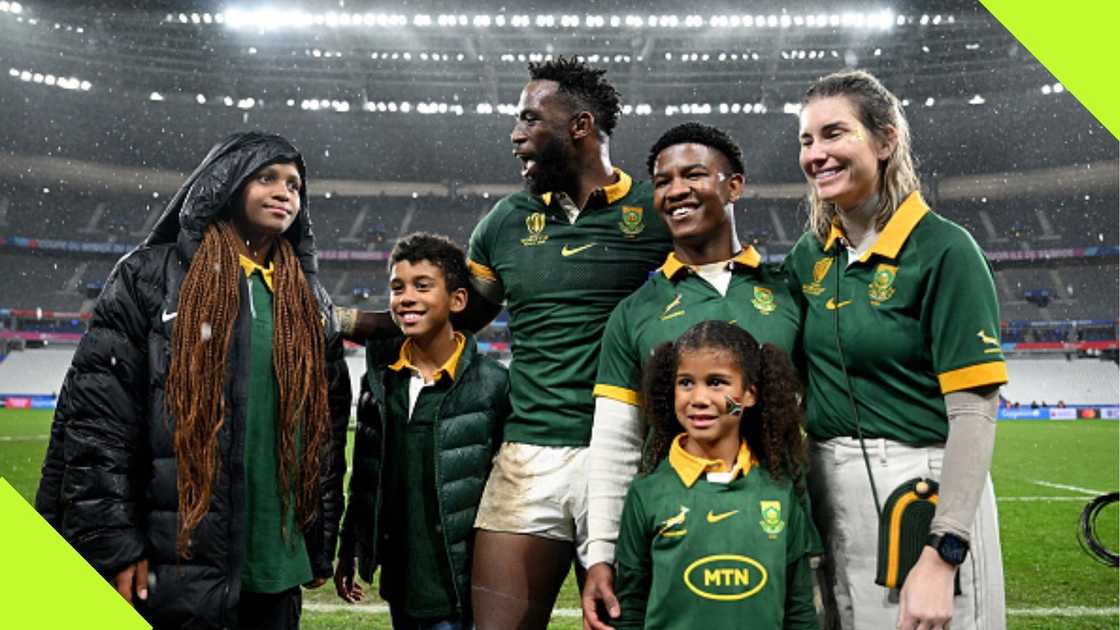 Siya Kolisi maintains husband status despite announcing divorce to estranged wife Rachel Smith.