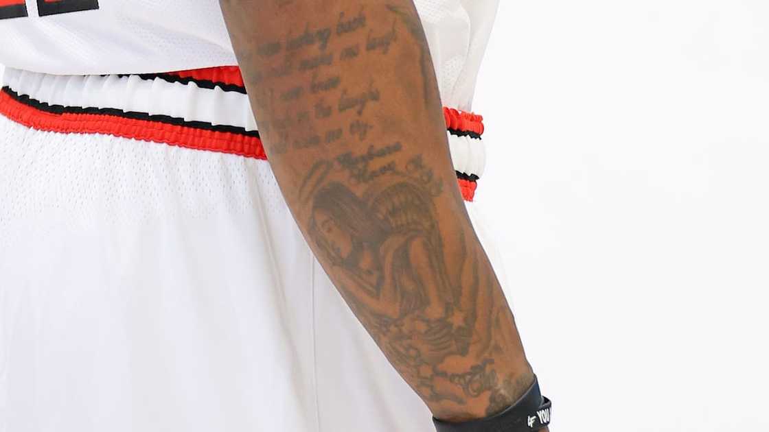 DeMar DeRozan's grandmother ink DeMar DeRozan's grandmother ink