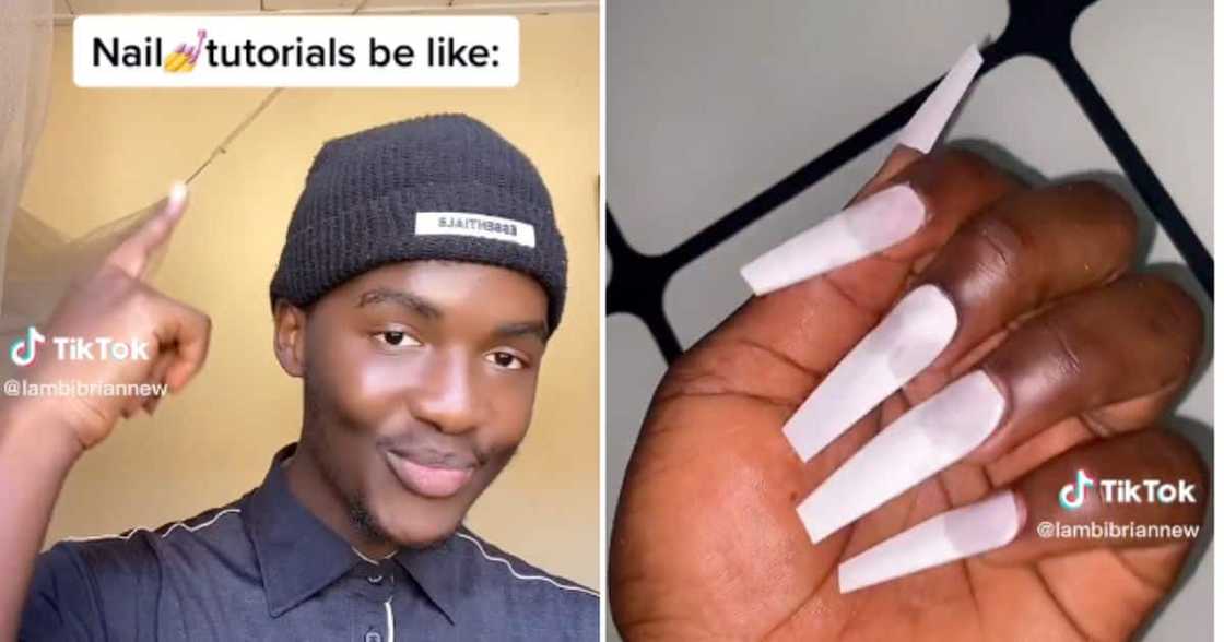 TikTok Star @lambibriannew Makes Viral Nail Tutorial Parody With 2.5 Million Views