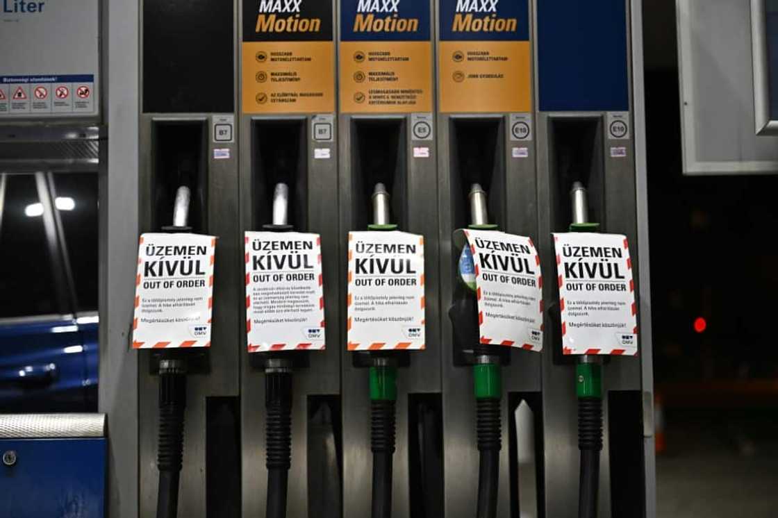 Some petrol stations were out of fuel after panic buying earlier in the day Some petrol stations were out of fuel after panic buying earlier in the day