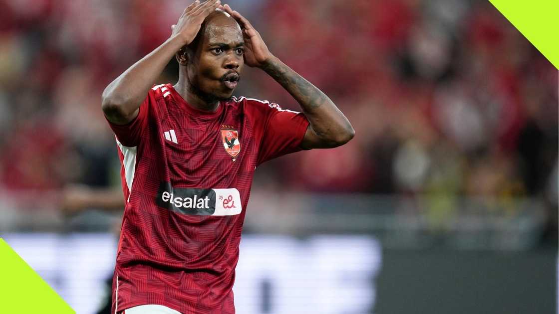 Percy Tau speaks on reports linking him with joining former Mamelodi Sundowns coach Rulani Mokwena at Wydad Athletic Club this summer. Photo: Jose Breton. Percy Tau speaks on reports linking him with joining former Mamelodi Sundowns coach Rulani Mokwena at Wydad Athletic Club this summer. Photo: Jose Breton.