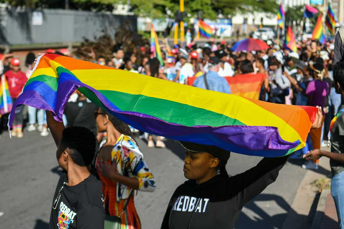 General view during the 2022 Durban Pride March at Gugu Dlamini Park on June 25, 2022 in Durban, South Africa General view during the 2022 Durban Pride March at Gugu Dlamini Park on June 25, 2022 in Durban, South Africa