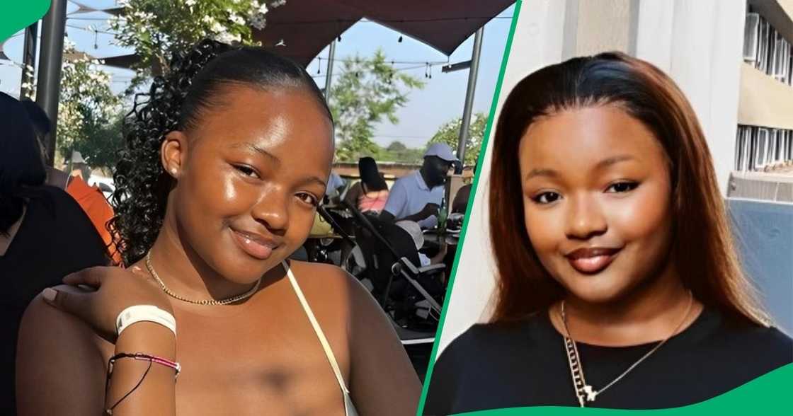 Student restocks her cupboard with rows of cooldrink. Student restocks her cupboard with rows of cooldrink.