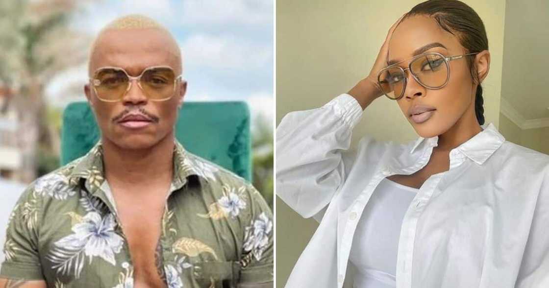 Somizi Mhlongo and Thembi Seete Somizi Mhlongo and Thembi Seete