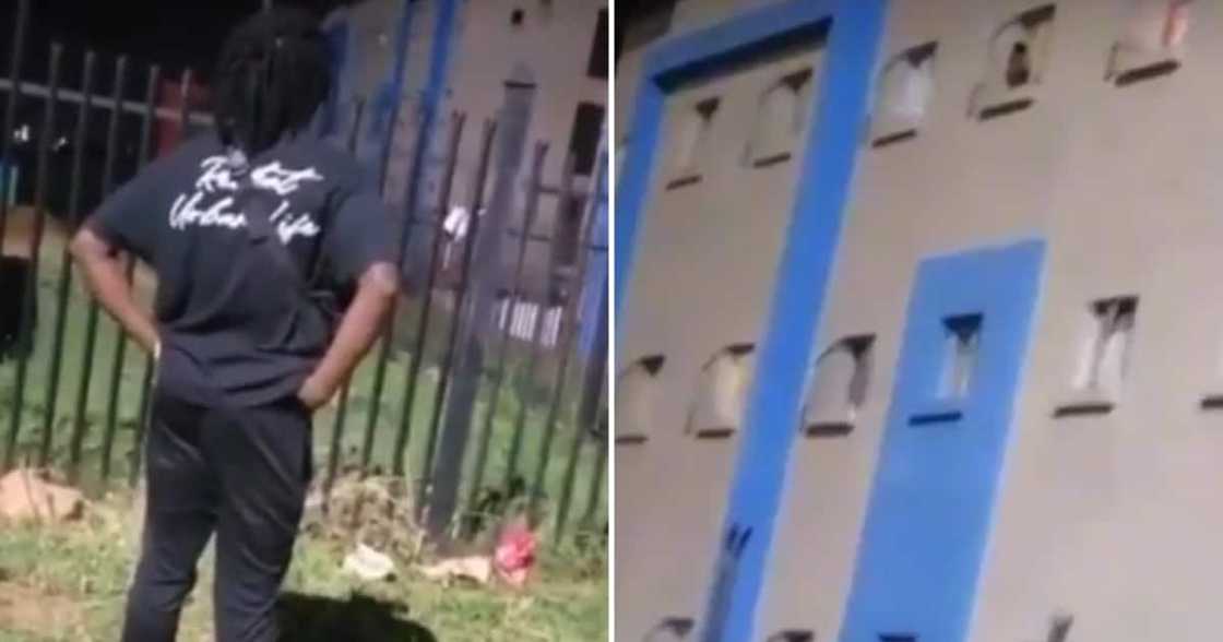 A heartbroken man begged his ex-girlfriend for forgiveness, while she was inside the University of Venda