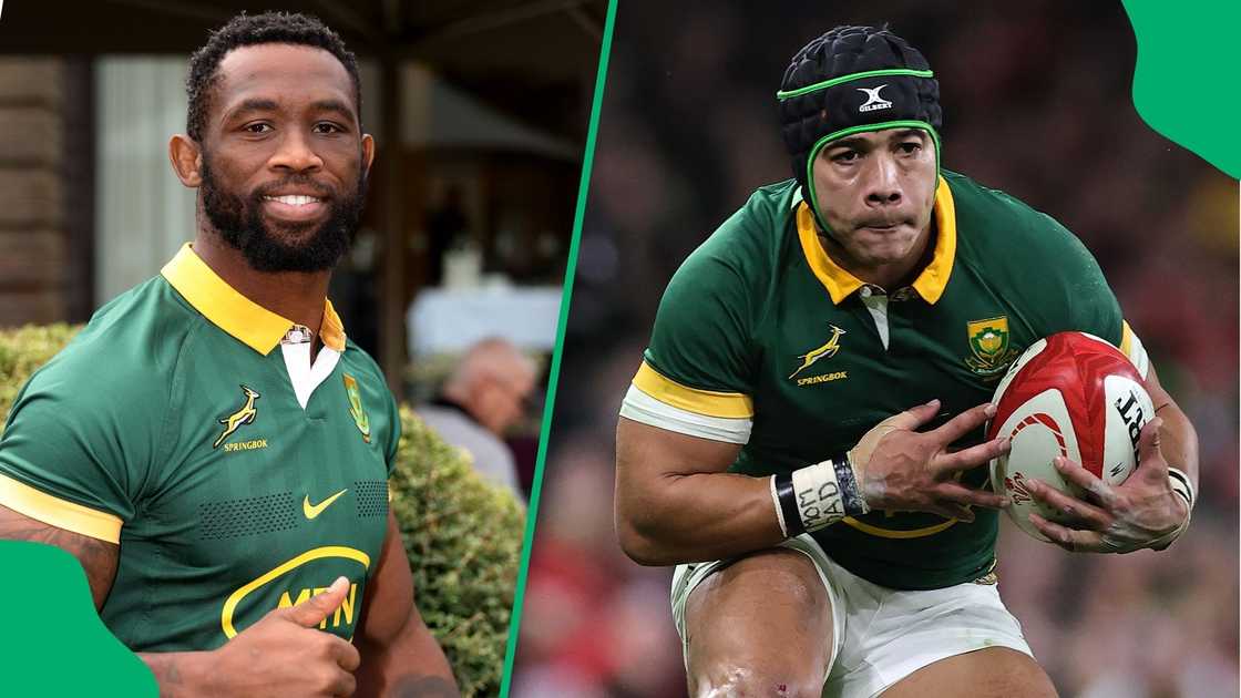 Siya Kolisi reacted to Cheslin Kolbe's post on social media. Siya Kolisi reacted to Cheslin Kolbe's post on social media.