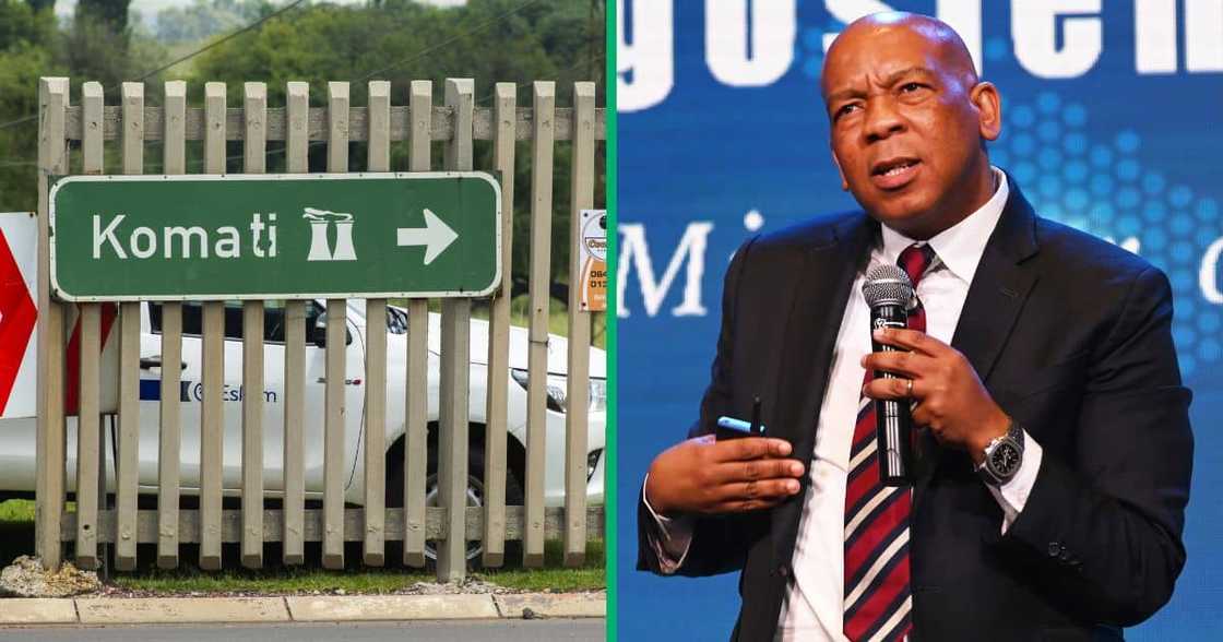 Kgosientsho Ramokgopa, South Africa's electricity minister, speaks at the China-South Africa New Energy Investment Kgosientsho Ramokgopa, South Africa's electricity minister, speaks at the China-South Africa New Energy Investment