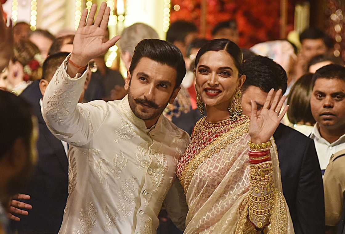 Ranveer Singh and Deepika Padukone at Isha Ambani's wedding