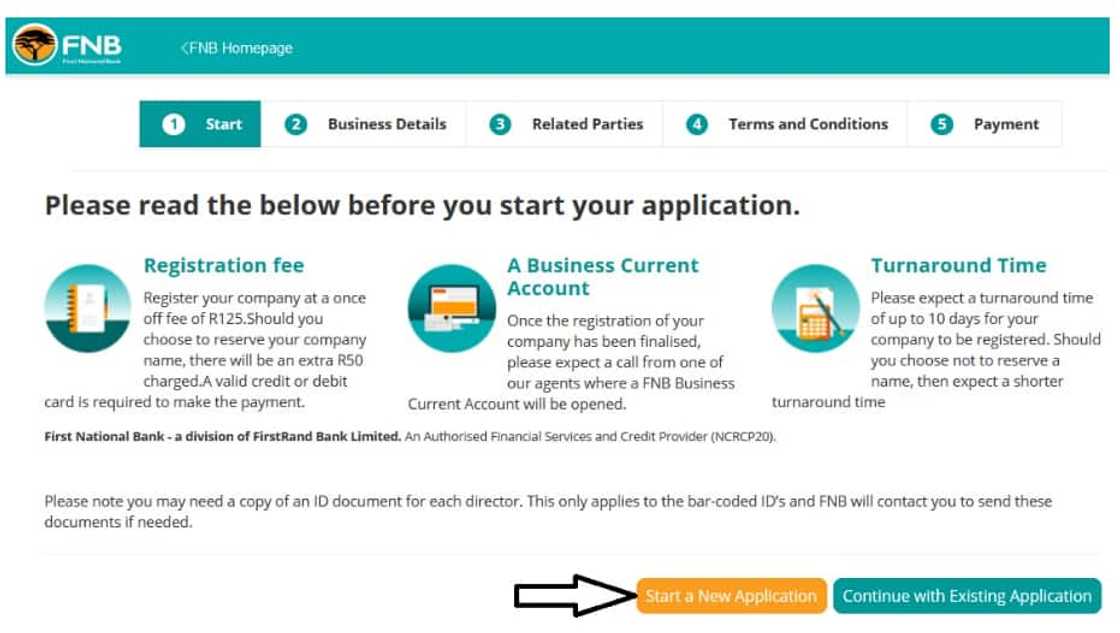 Can I register a company at FNB? Can I register a company at FNB?