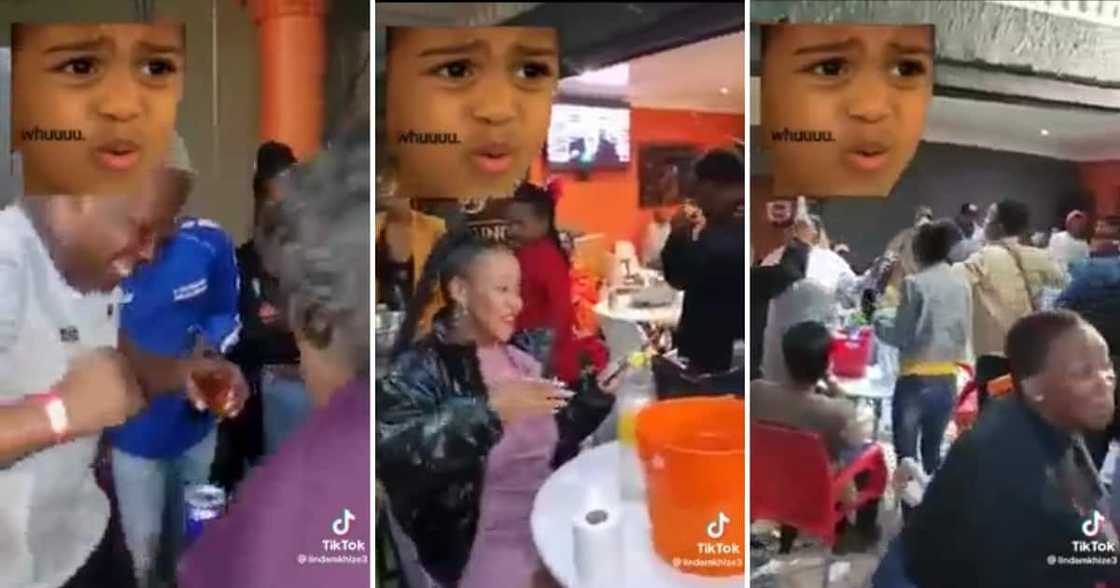 Adults partying to the Takalani Sesame song Adults partying to the Takalani Sesame song