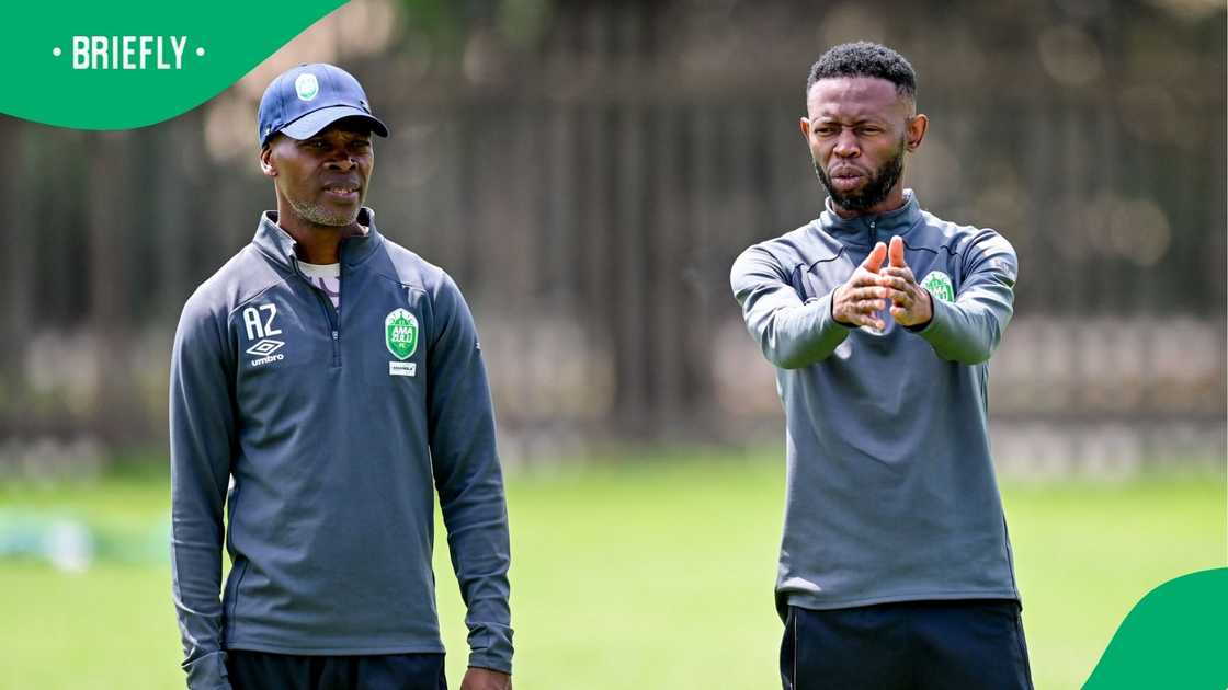 AmaZulu co-coaches Arthur Zwane and Vusumuzi Vilakazi left the FNB Stadium with a point against Kaizer Chiefs. AmaZulu co-coaches Arthur Zwane and Vusumuzi Vilakazi left the FNB Stadium with a point against Kaizer Chiefs.