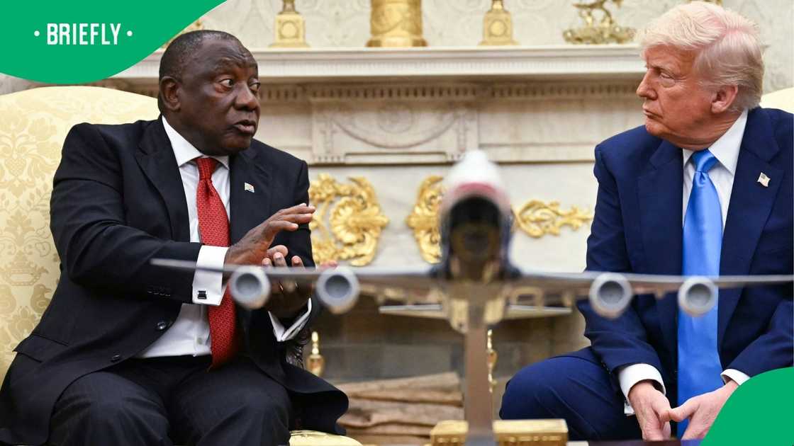 Ramaphosa said that Trump needs to be there because he does not want to hand over the presidency to an empty chair. Ramaphosa said that Trump needs to be there because he does not want to hand over the presidency to an empty chair.
