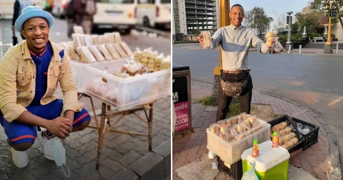 Business, Inspiration, Entrepreneur, Loving Father, Street Sandwich Business, last R800, Provide for His Child