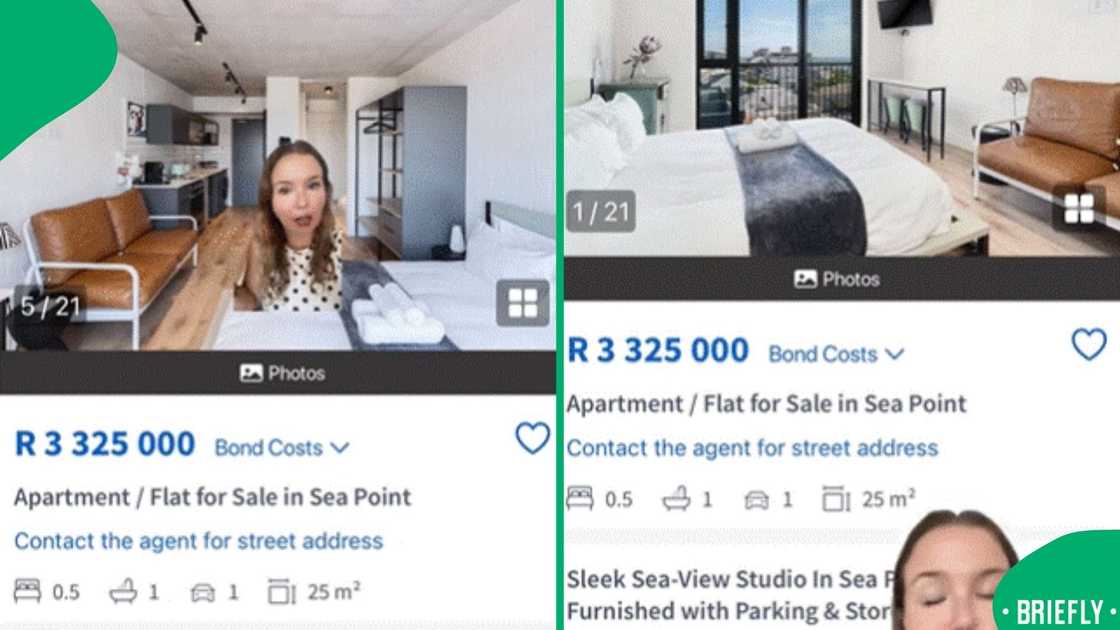 The picture on the left showed a Cape Town 0.5 bedroom apartment The picture on the left showed a Cape Town 0.5 bedroom apartment