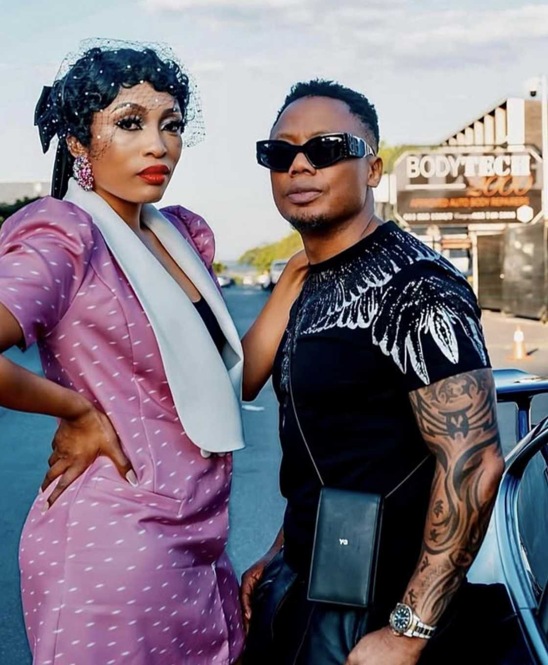 DJ Tira and Gugu Khathi's outfits were recreated by two kids