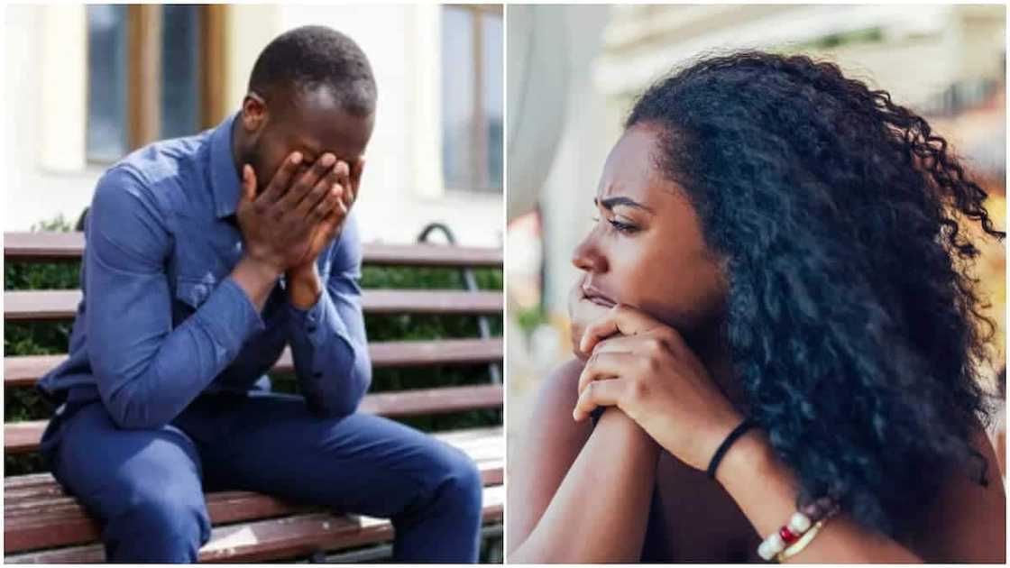 Relationship issues/man sad for his broken relationship.