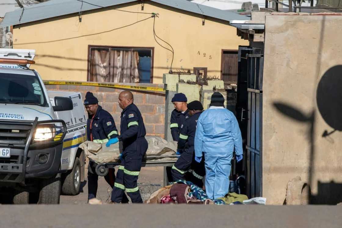 Crime wave: 14 people were killed in a shootout in a Soweto bar in July Crime wave: 14 people were killed in a shootout in a Soweto bar in July