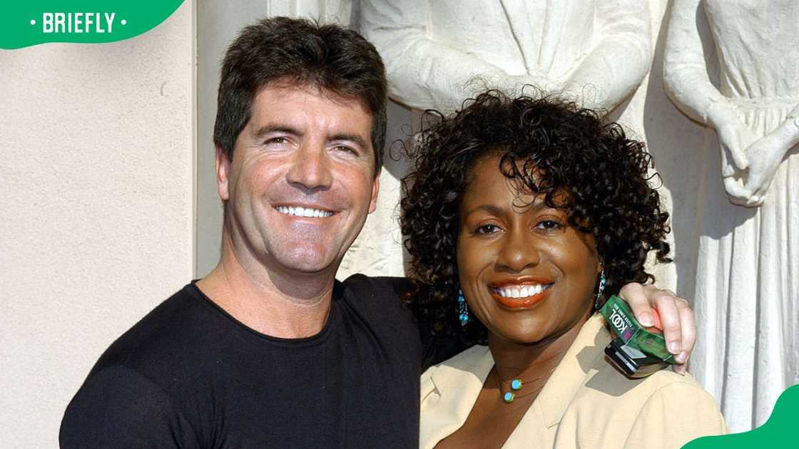 Simon Cowell and Debra Byrd at the 2003 American Idol Live