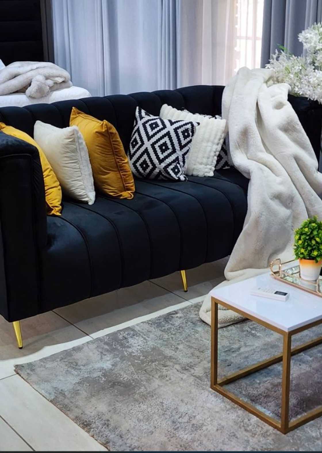 Woman also supplies couches