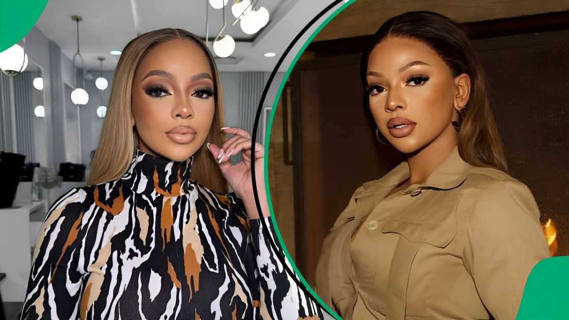 Mihlali Ndamase showed off her workout routine Mihlali Ndamase showed off her workout routine