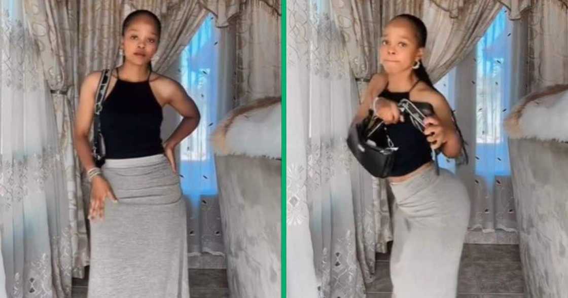 TikTok video of woman testing if she can fight in outfits TikTok video of woman testing if she can fight in outfits