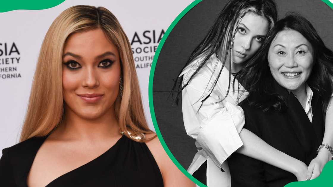 Eileen Gu at the Skirball Cultural Centre in 2024 (L). The sportswoman and her mom, Yan (R) Eileen Gu at the Skirball Cultural Centre in 2024 (L). The sportswoman and her mom, Yan (R)