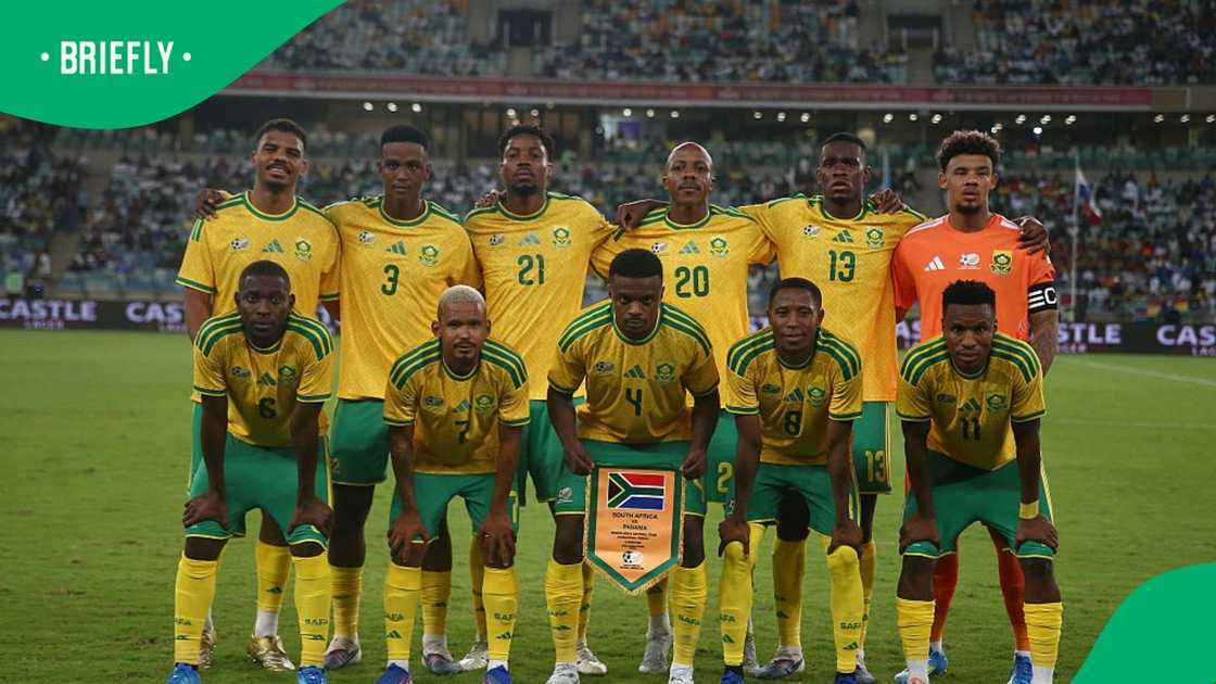 South Africa during the International Friendly match between South Africa and Panama at Moses Mabhida Stadium on March 27, 2026 in Durban, South Africa