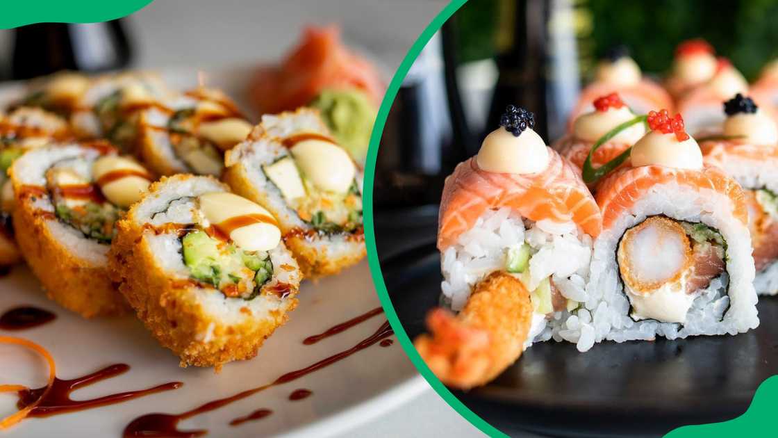 Beluga Sushi specialities menu options.