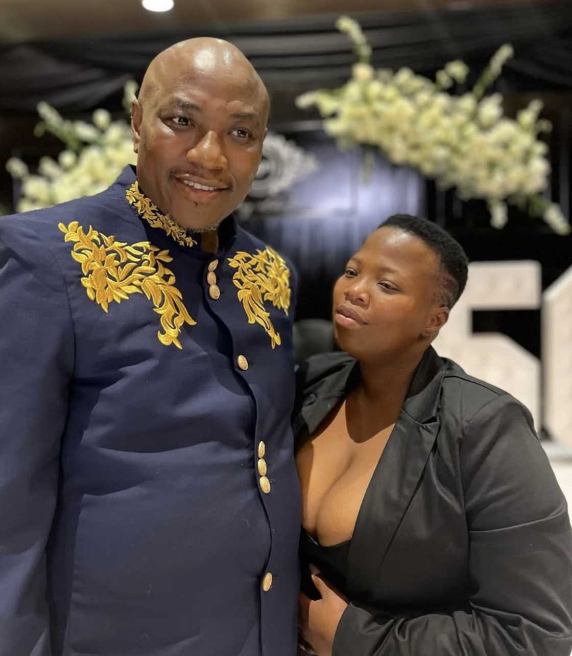 Musa Mseleku reacted to Sne's pregnancy