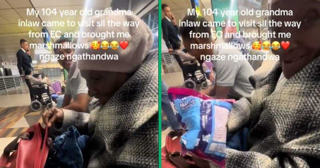 Grandmother surprises granddaughter-in-law with sweets