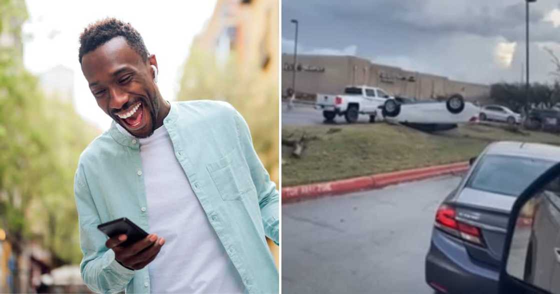 Tow trucker, video, social media, truck, upside down, car Tow trucker, video, social media, truck, upside down, car