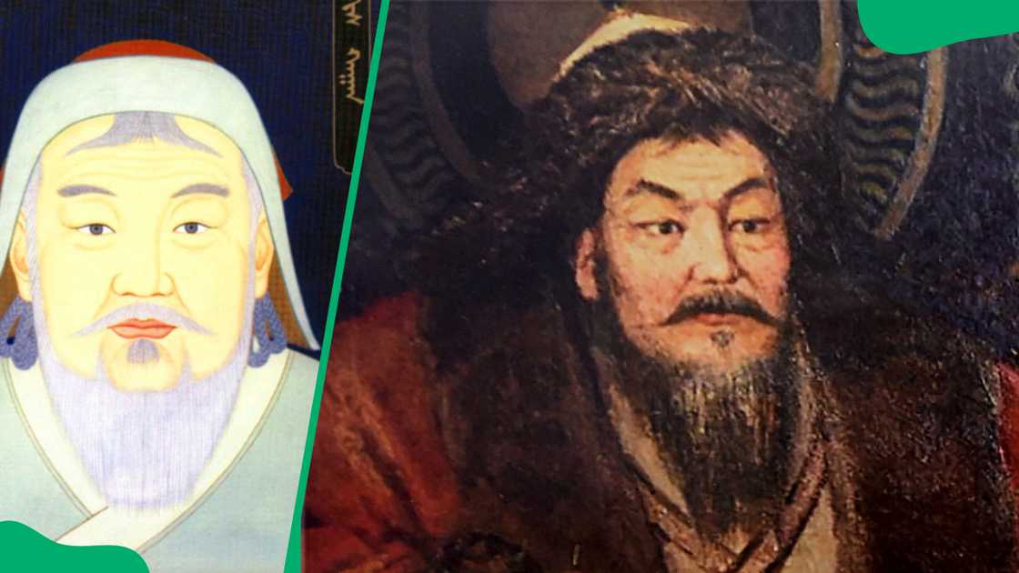 Portrait of Genghis Khan, first Khagan of the Mongol Empire