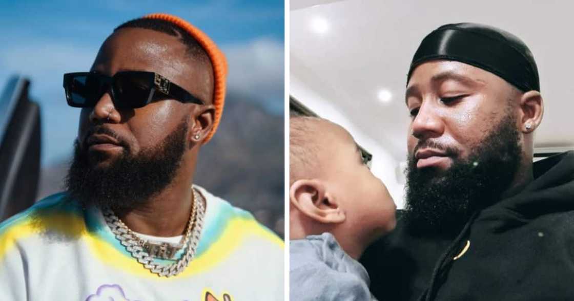 Cassper Nyovest, Khotso, Instagram, Dad Goals, Son, Photo, Rare, Glimpse